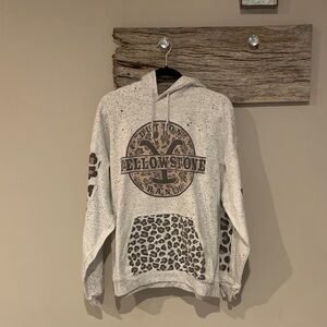 Gildan Gray Yellowstone Ranch Hoodie